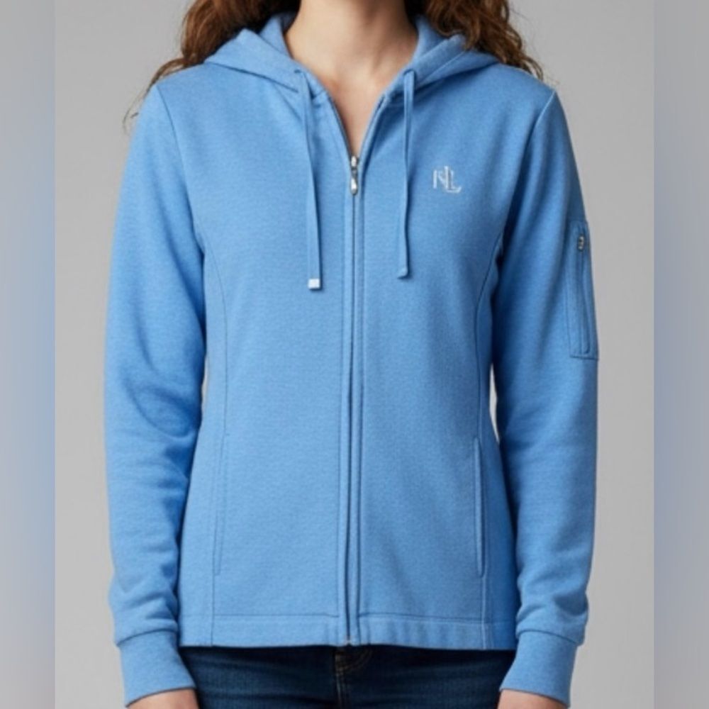 Ralph Lauren Light Blue Hoodie baby blue comfort casual sweater ships fast!!!